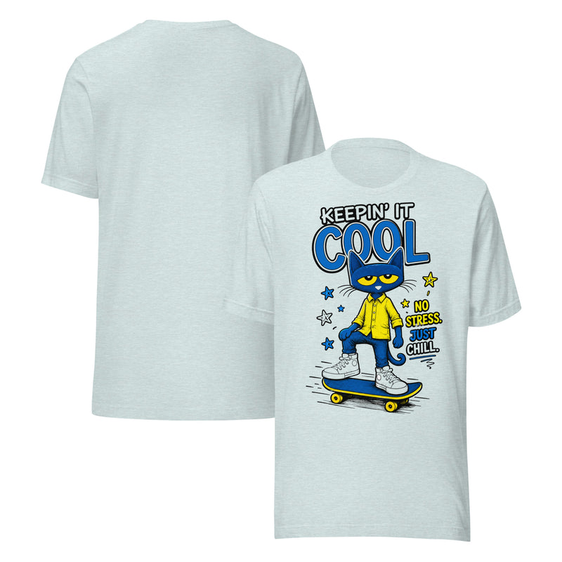 PETE THET CAT UNISEX T-SHIRTS (LIGHT COLOR)
